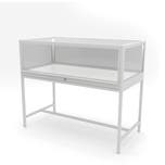 48&quot; Wide Gloss White Cannabis Dispensary Display Storage Cabinet - Kit version 3